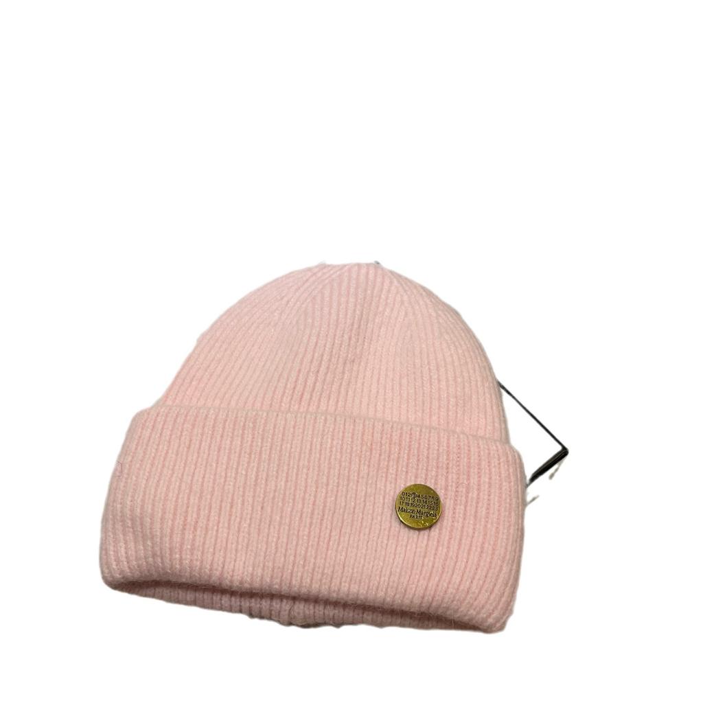 Winter High-Quality Rabbit Fur Knitted Hat Northern Cold Warm Soft Waxy Ear Protection Wool Hat Simple Cold Hat