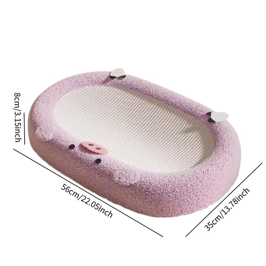 Cat Scratching Board Comfort Round Cats Scratch Pad Wear-resistant Cat Bed Furniture Protector for Rest Play Training Indoor