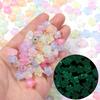 100pcs 10mm Acrylic Star Beads Colorful Luminous Five-pointed Star Loose Beads For DIY Jewelry Making Bracelet Necklace Supplies