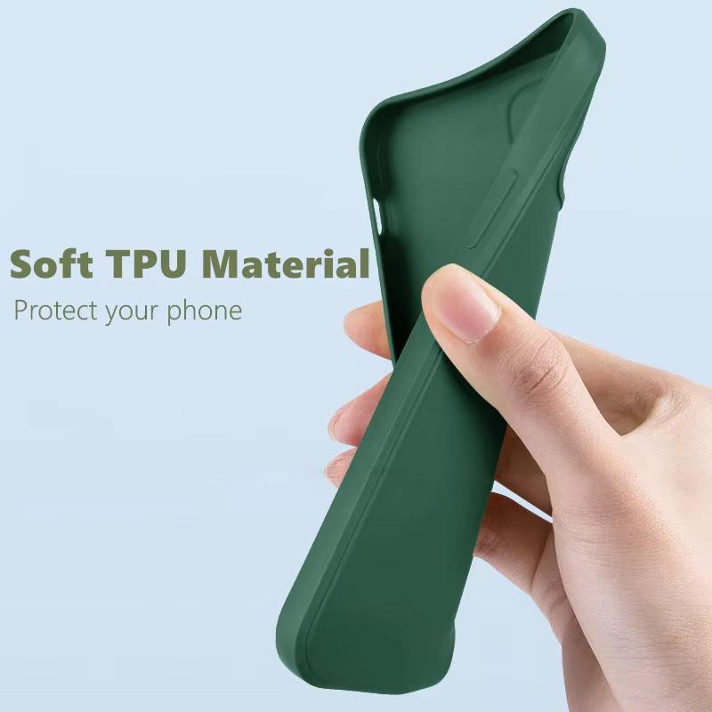 For iPhone 16 Case For iPhone 16 Cover TPU Luxury Shockproof Liquid Silicone Protective Phone Back Cover For iPhone 16