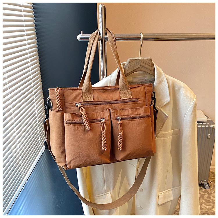 Casual Large Capacity Women's Crossbody Bags Nyl Multi-pocket Commuter Ladies Shoulder Bag Fashi Travel Female Handbag Tote