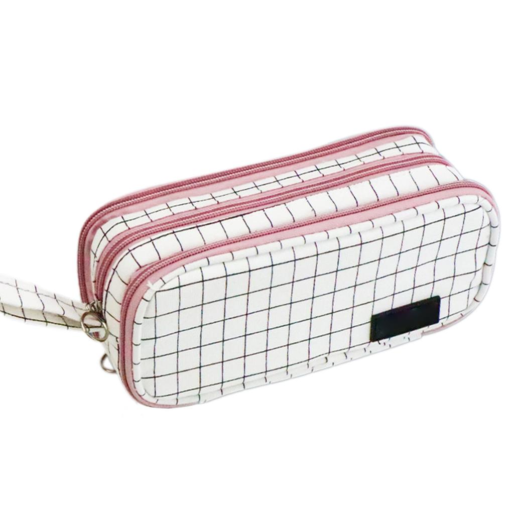 Håndholdt blyantveske Stor kapasitet Bærbar blyantpose for oppbevaring av tegne- og skriveredskaper For skoleelever Gutter Jenter