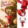 Christmas Plastic Hanging Ornaments, Assorted, Hat, Dog, Camera and Pointed House Shapes, Festive Holiday Tree Decorations