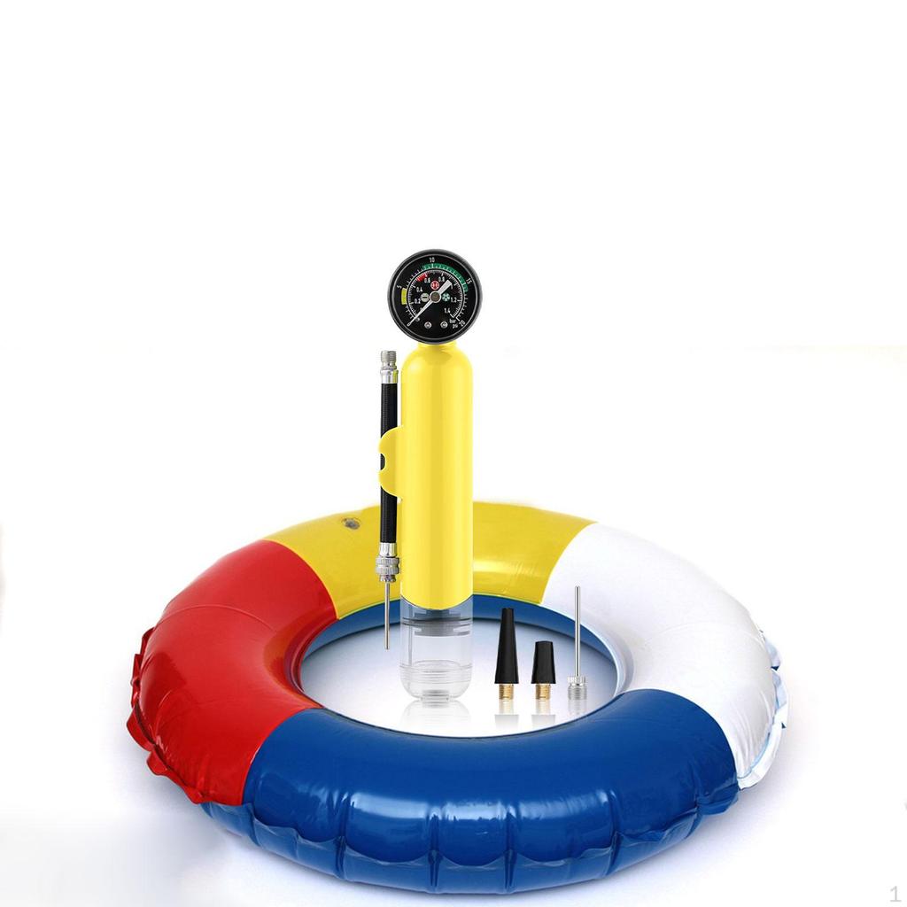 Bollpump med tryckmätare Basket Regntålig, Yogaboll, Sporttillbehör, Hand