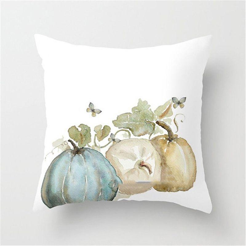 Elegant Watercolor Pumpkin Cushion Cover Pillow Case Adds Festive Charm To Any Room