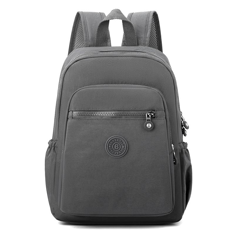 Модный Повседневный Женский Рюкзак Daypack Высококачественная Ткань Женский Рюкзак для Шопинга Большая Вместимость Девочки Туристический Рюкзак Sac 28cm x 36cm x 12cm серый