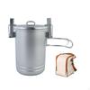 Stainless Steel Camping Pot Lightweight Camp Locking Lid Portable Rice Steamer