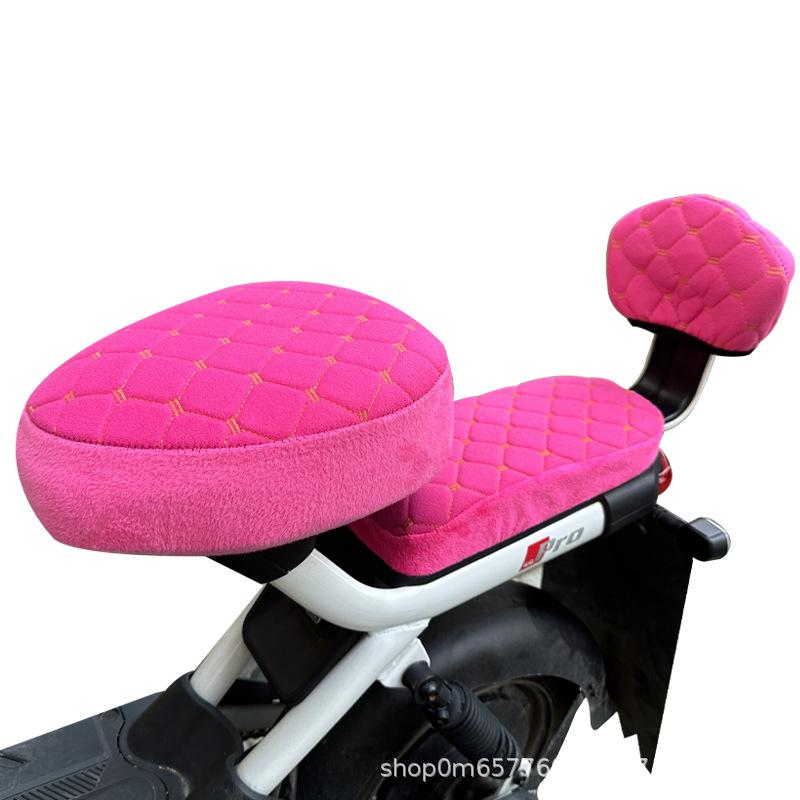 3Pcs/Set Electric Bicycle Seat Cover Battery Car Bicycle Universal Seat Cover Protective Cover Soft, Comfortable, &Thick