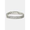 Freezy Cuban Bracelet In White Gold 8mm Gift For Men