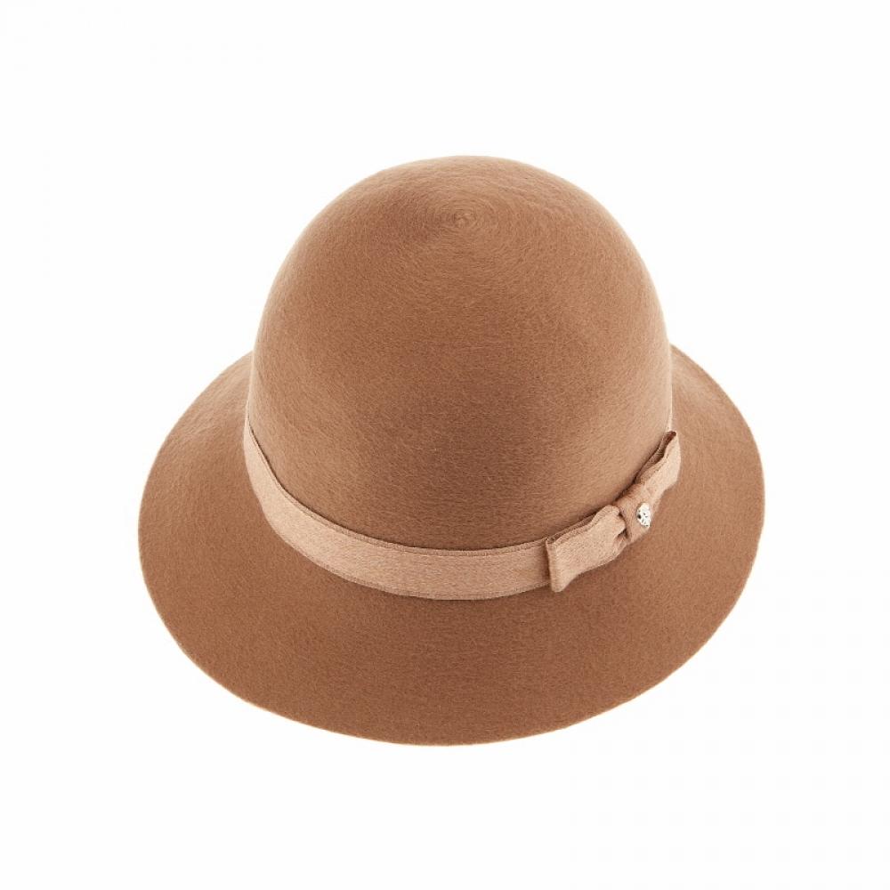 Helen Kaminski Hat51463 Ca Alfreda 6 Camel Ribbon Cashmere Cloche Bucket Hat