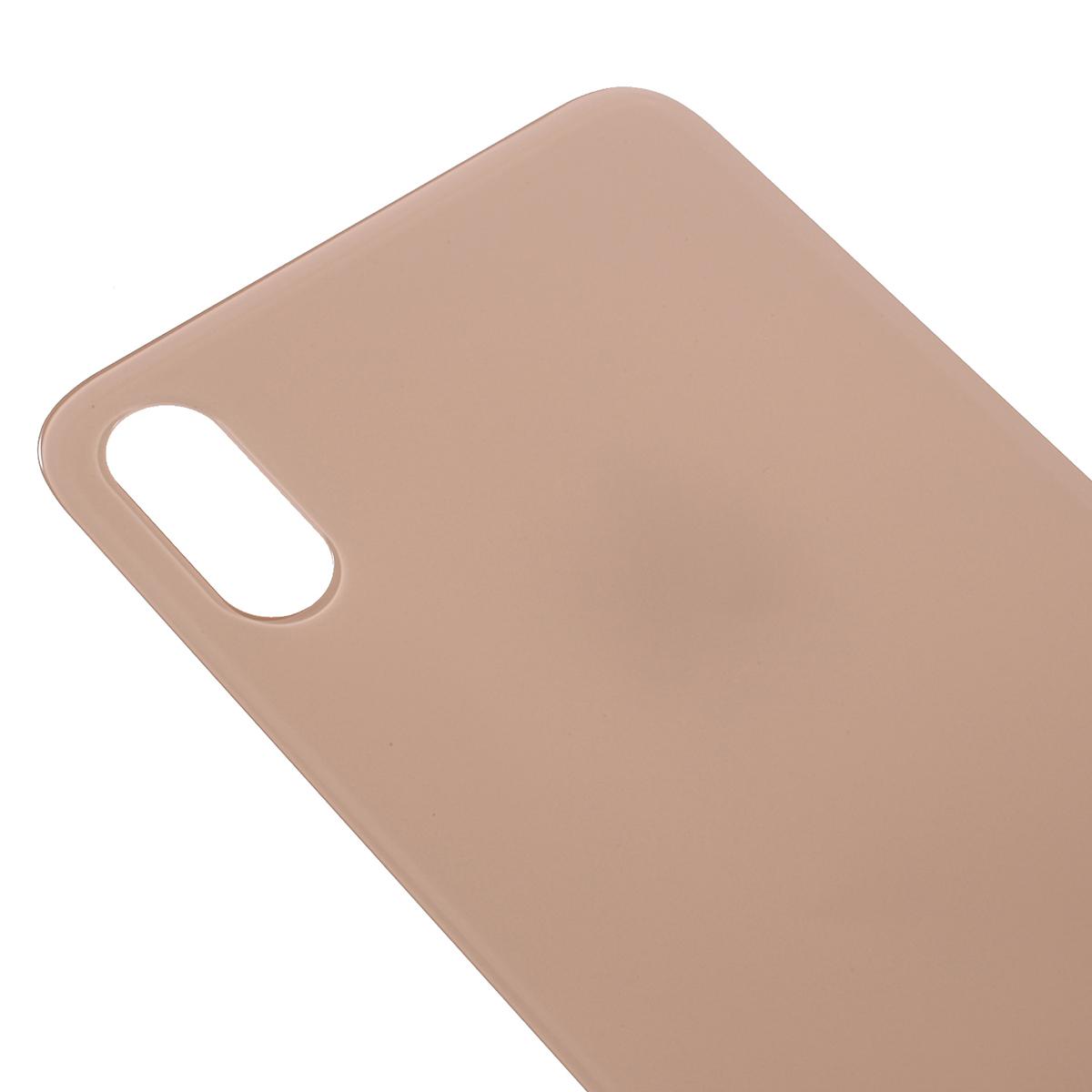 

Quality Back Battery Housing Cover Replacement (without Logo) for iPhone XS Max 6.5-inch (Big Hole) Rose Gold