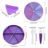 Beads Embroidery Tool Set Polylactic Acid Round Tray for Fast Sifting Multiple Use in Handcraft