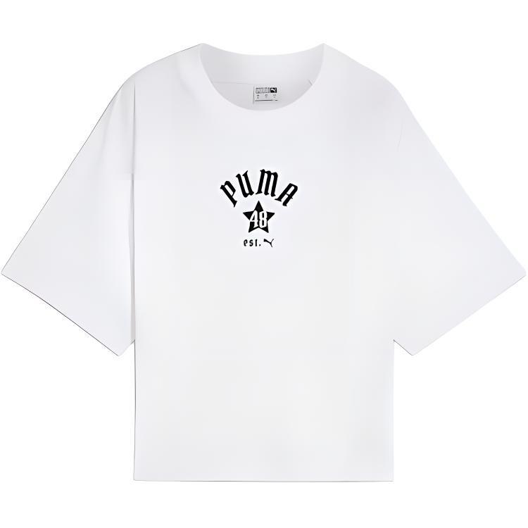 (WMNS) PUMA Classics Relaxed T-shirt  White  Women s 626808-02 L