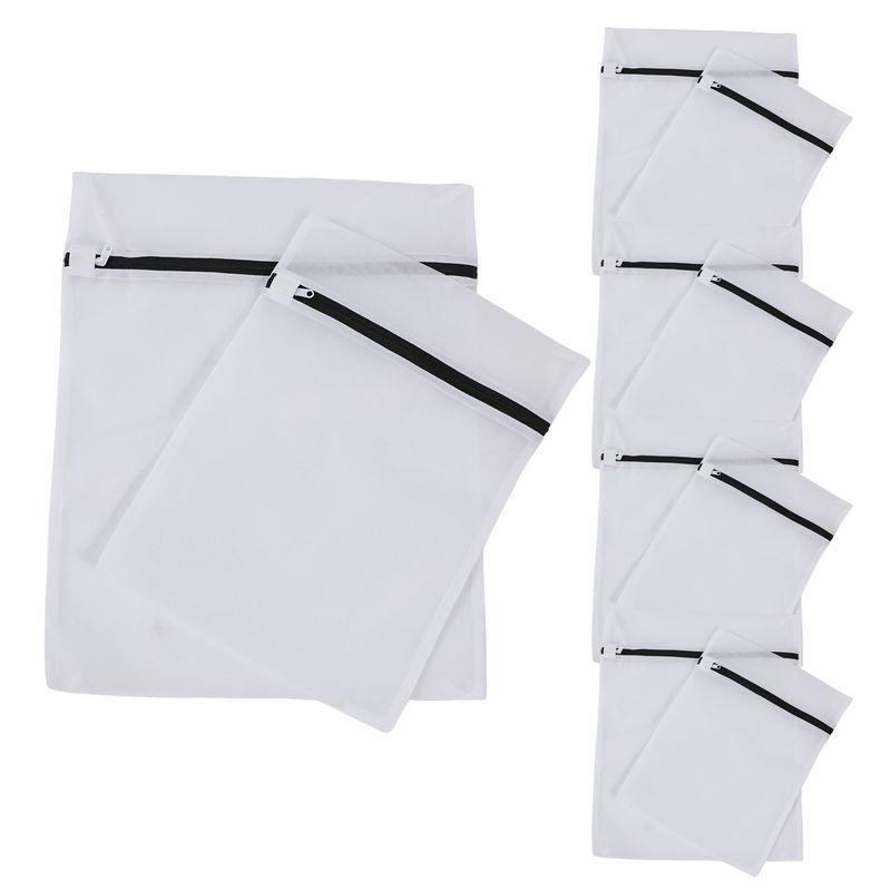 M-Modern-10er-Pack Waschmaschinen-Wäschebeutel, Netz-Wäschebeutel mit Reißverschluss, Wäschebeutel für Blusen, BHs, Strumpfwaren(5S+5L)