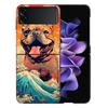 French Bulldog Dog Pug Coque For Samsung Z Flip7 6 Galaxy Case Shockproof Z Flip5 Z Flip3 4 5G Hard Cover Phone TPU PC Hard Fun