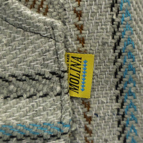 MOLINA border Long sleeve Mexican Parker Gray pullover Women Used