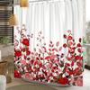 Tenda Doccia Minimalista Impermeabile Tenda da Bagno Per Decorazioni Bagno Design Floreale Foglia Acquerello Poliestere Con Ganci