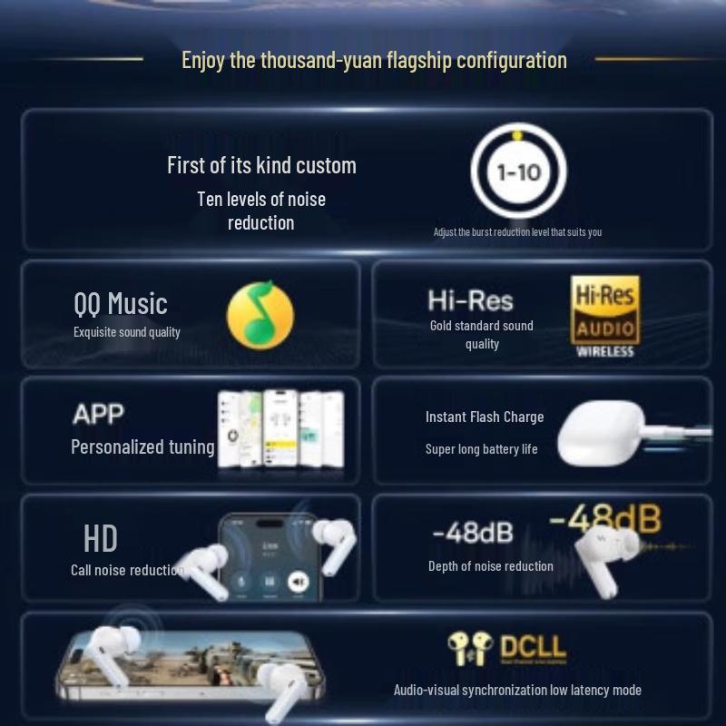 Baseus M2s In-Ear Bluetooth Earbuds with Active Noise Cancellation