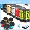 Елегантний бездротовий портативний міні-динамік Bluetooth з металевим сталевим оздобленням та FM-радіо