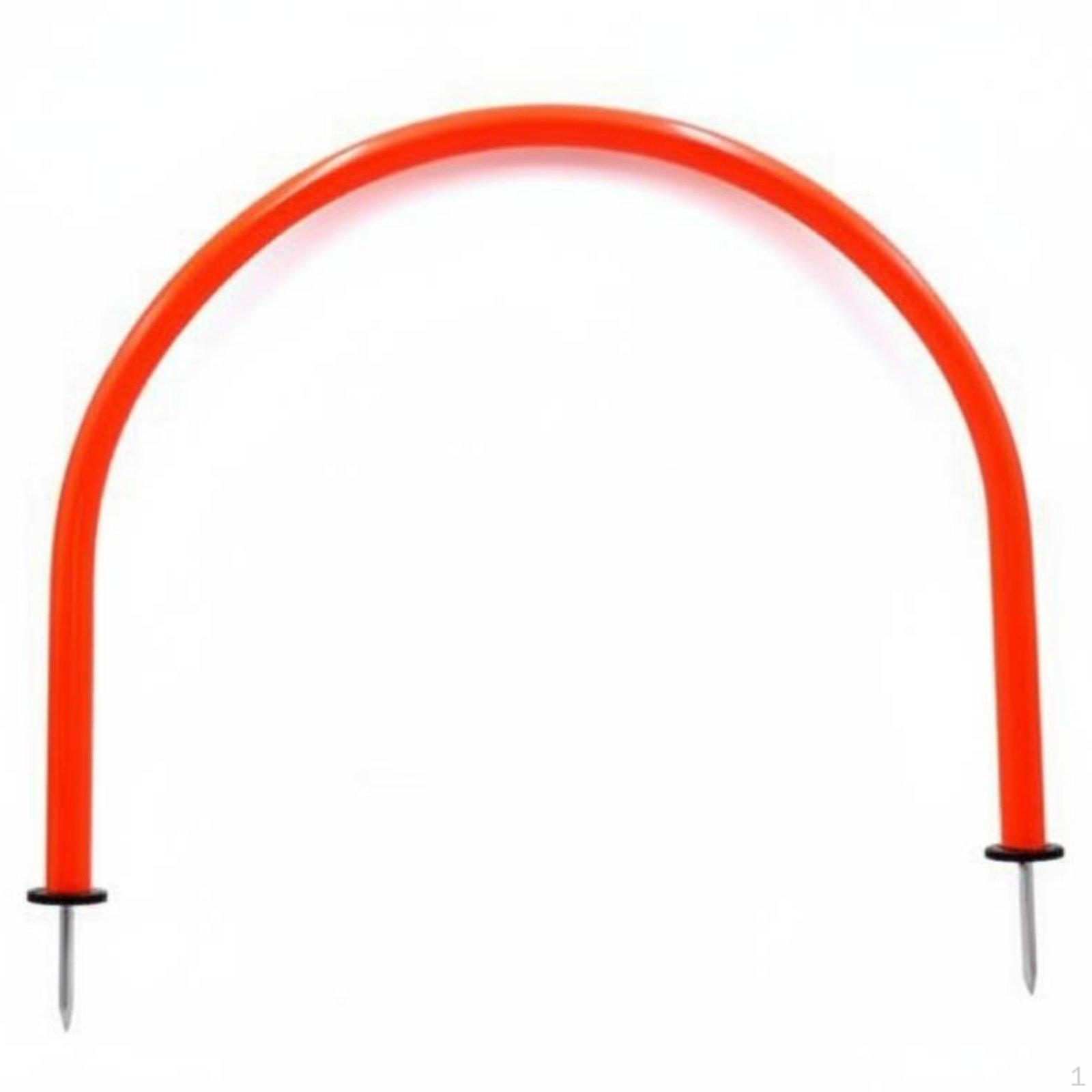 Ground Stake Agility Gate Football Dribbling Arch PVC Soccer Passing for Kids, Young Athletes,
