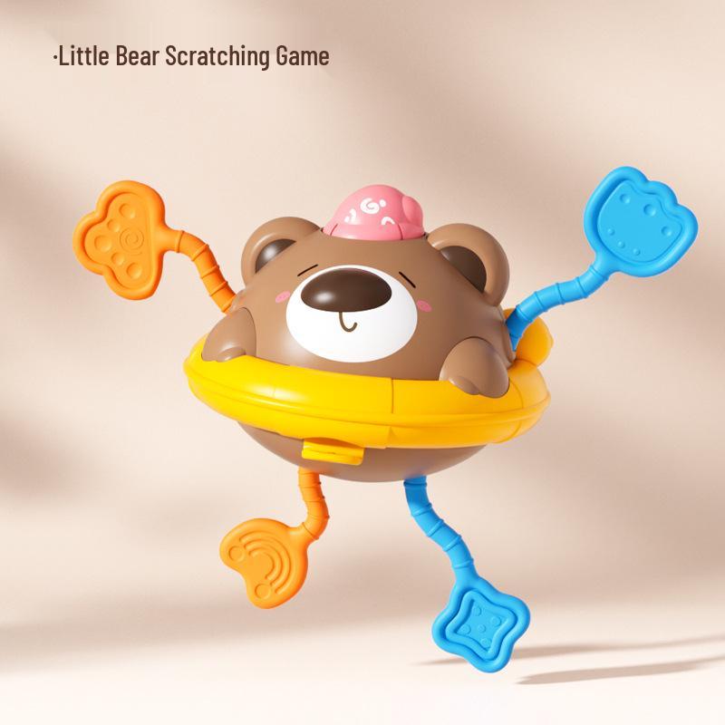 Roly-Poly Push Car: Early Education Crawling Toy & Teether