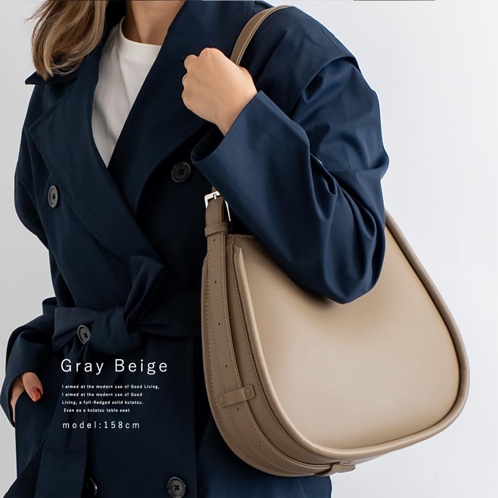 Vita Felice Belt Handle Shoulder Bag for Women [VITAFELICE] 2-way inb-10084p (Gray Beige)