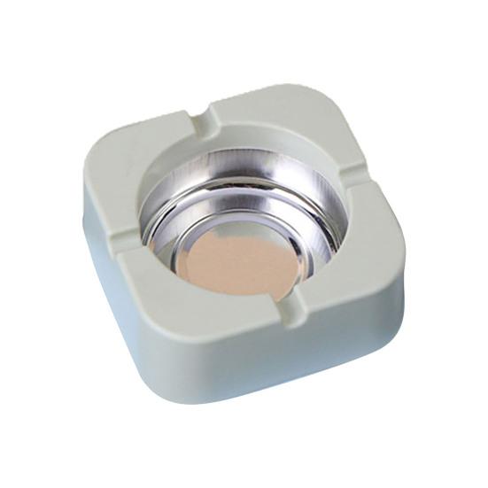 Portable Creative Tinplate Square Ashtray Holder Cigarette Ash Storage Box Case