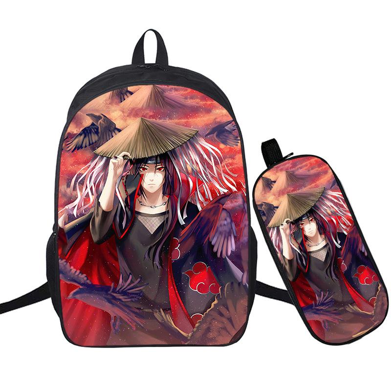 

Рюкзак с 3D цифровой печатью Riman, набор из двух частей, полноцветный рюкзак, студенческий школьный рюкзак as the picture