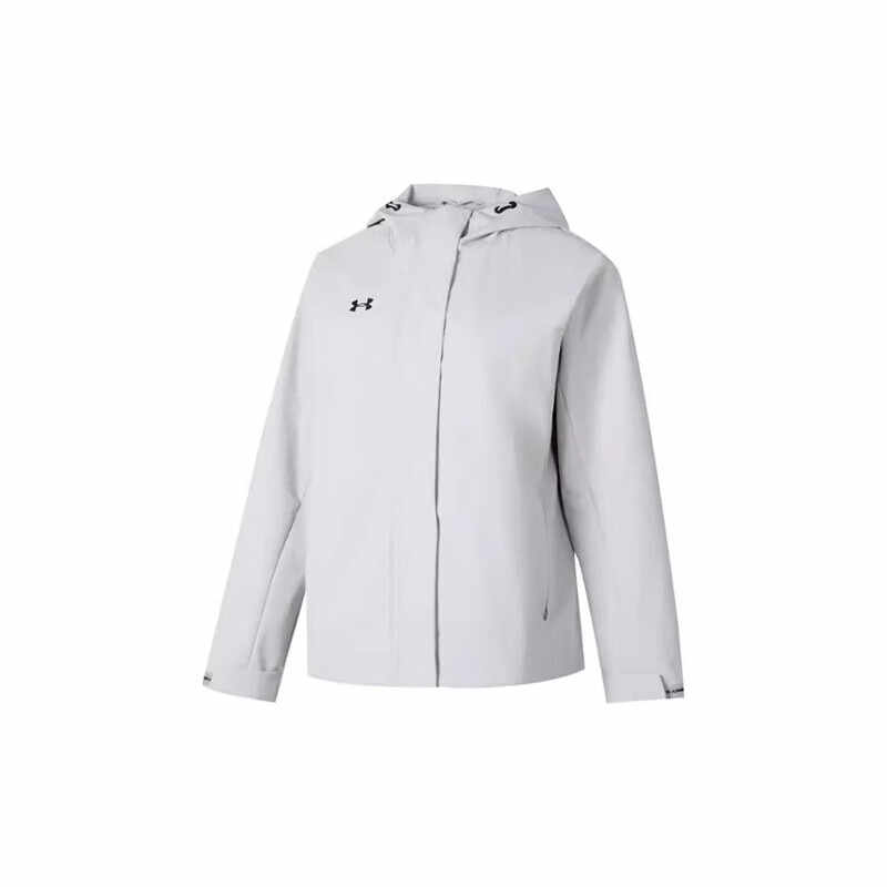 

Under Armour Logo Pattern Comfortable Windproof Breathable Zip-Up Hoodie Women jackets Gray 2360402-009 M
