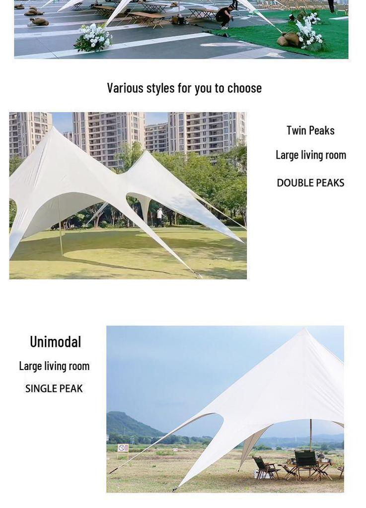 Extra Large Outdoor Canopy Tent - Rainproof & UV Protection with Unique Octopus Design