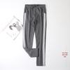 New Women's Slim Straight Casual Sweatpants - Spring & Autumn Style, Loose Fit, Cotton, Solid Color, Trendy Large Size