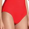 Women Monokini Bandeau Sleeveless 3D Flower Decor One-piece Bikini Solid