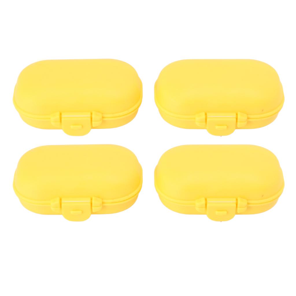 7PCS Medicine Case Portable Detachable Safe Mini 4 Compartments Medicine Organizer for Outdoor Travel