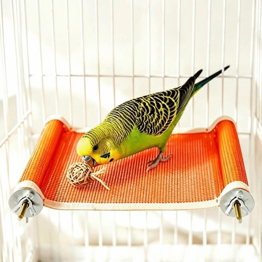 Breathable Parrot Suspended Mesh Bed Scratch Resistant Plastic Parrot Sleeping Bed Bite Resistant Bird Cooling Perch Platform