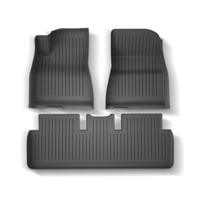 20-22 Model 3 Special Tpe Car Floor Mats, Front and Rear Trunk Mats, Lower Trunk Mats, Waterproof