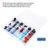 1 set of 90pcs AC Valve Core Dust Caps Set for  BMW Buick Honda Nissan Mazda