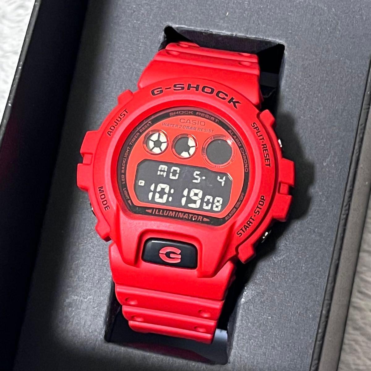 Used Very Good Condition CASIO G-SHOCK G-Shock Digital Watch Casio DW-6900RRB Red Black Red Black
