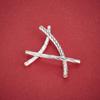 S925 Sterling Silver Twisted Tube Bracelet - Handmade DIY Jewelry Beading Accessory