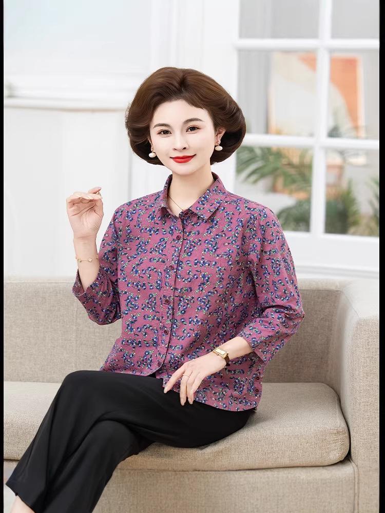 2026 Women's Pure Cotton Loose Mid-Sleeve Top
