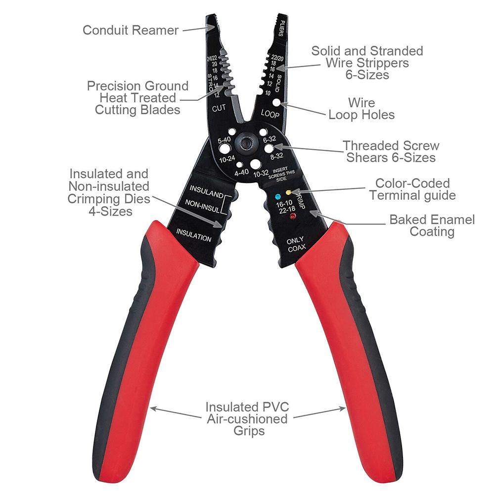 16-10AWG Wire Stripper 1PCS 22-18AWG Automatic Suitable