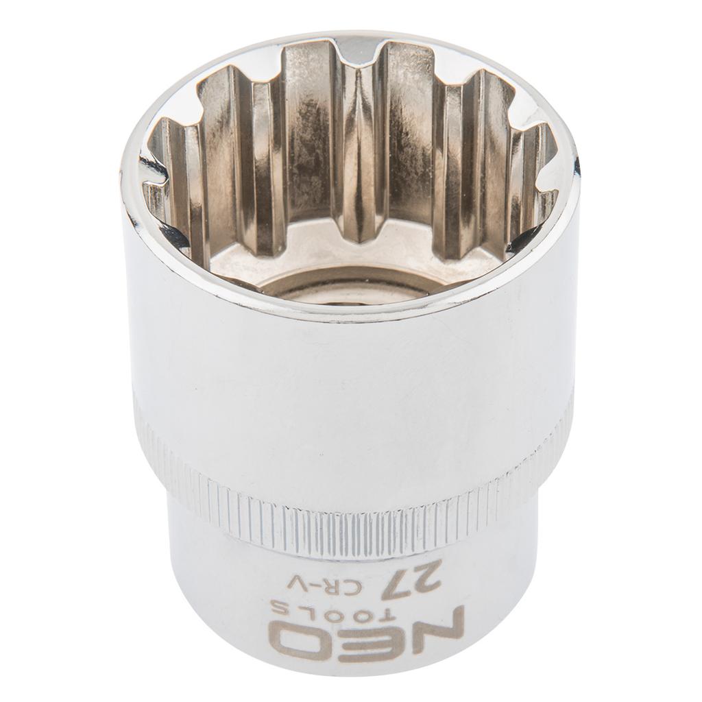 Spline socket 1/2", 27 mm