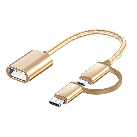 OTG Кабель-конвертер Быстрая передача Стабильный выход Plug and Play USB Type-C Micro USB