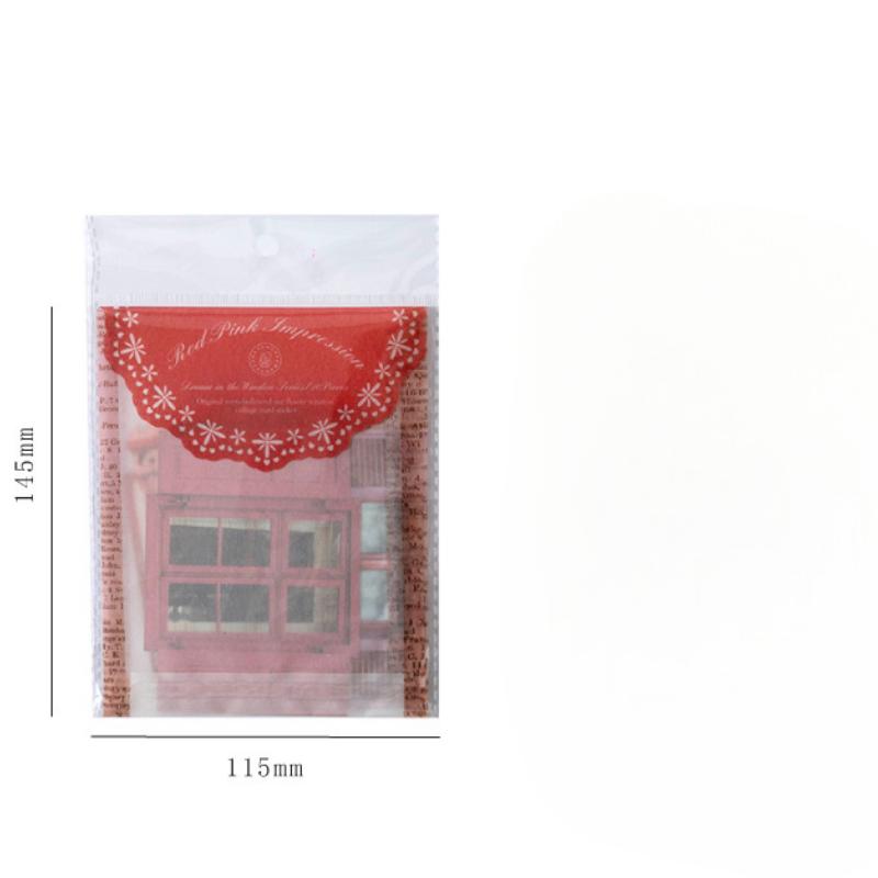 10pcs/pack Creative Hollow Out Window Sticker Decorative Paper Scrapbooking Handbook Journal Collage Aesthetic DIY Craft Supplie