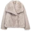 Western Style 2023 Autumn and Winter New Women Clothes Versatile Artificial Fur Effect Short Coat 4360240 712
