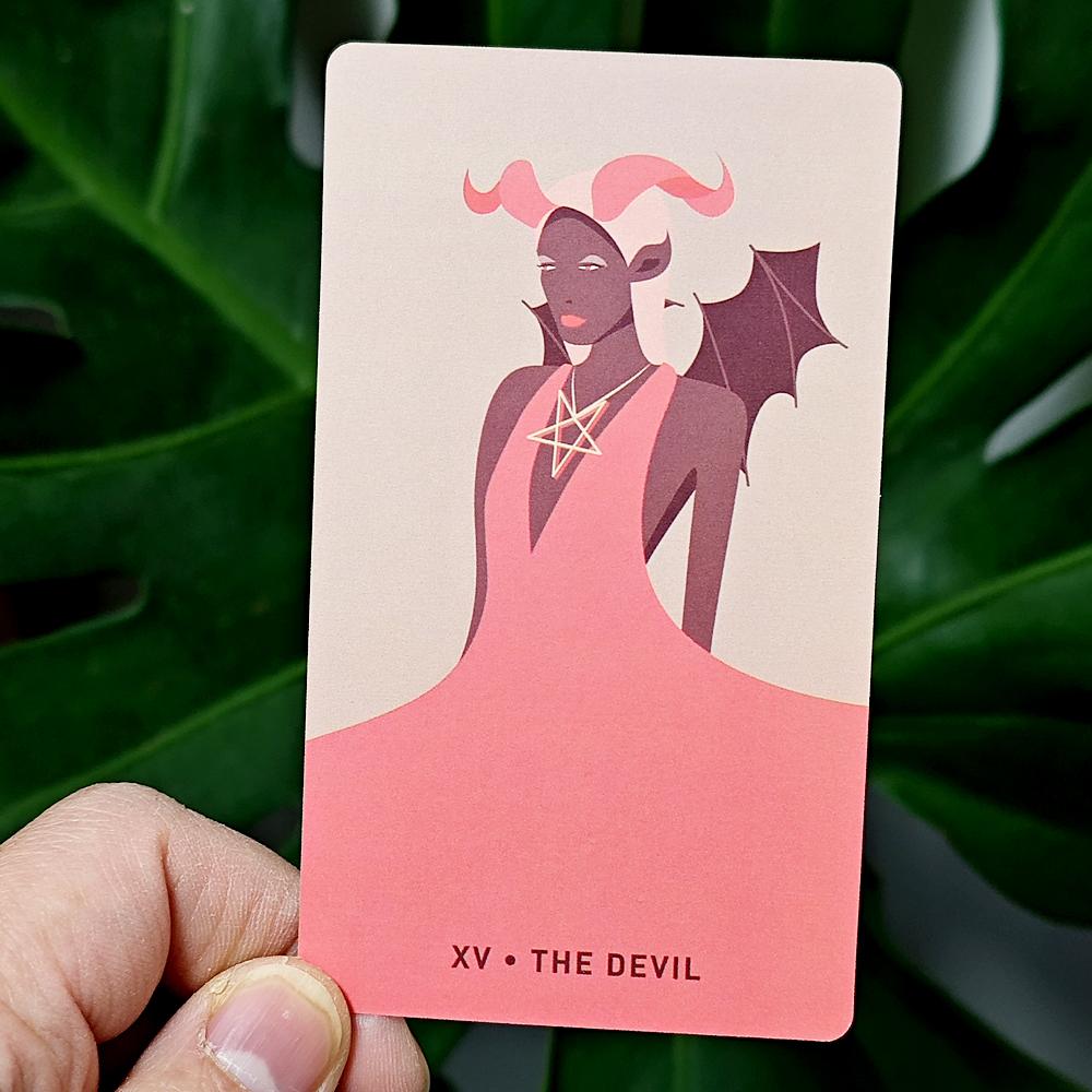 Gentle Heart Tarot 78 Stück rosa Karten bringen die Wahrheiten an die Oberfläche, die Ihnen unbewusst bereits bewusst sind, 10,3 x 6 cm