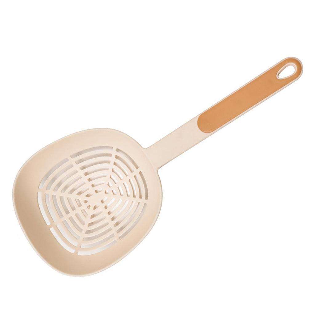 Nylon Skimmer Spoon Professional Food Grade Heat Resistance Draining Large Capacity Strainer Spoon for Kitchen
