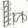 Wall-mounted Multi-functional Wine and Towel Rack – Wrought Iron Storage Solution.