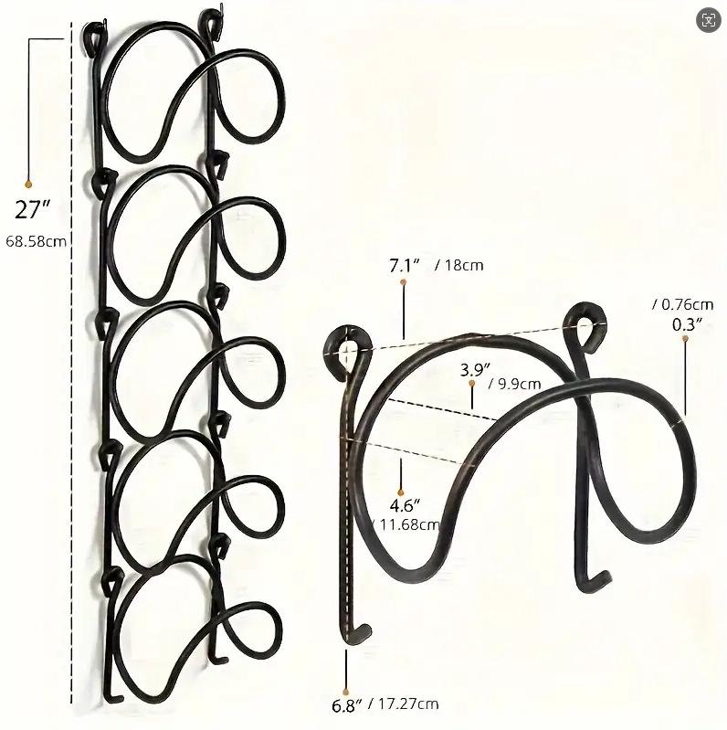 Wall-mounted Multi-functional Wine and Towel Rack – Wrought Iron Storage Solution.