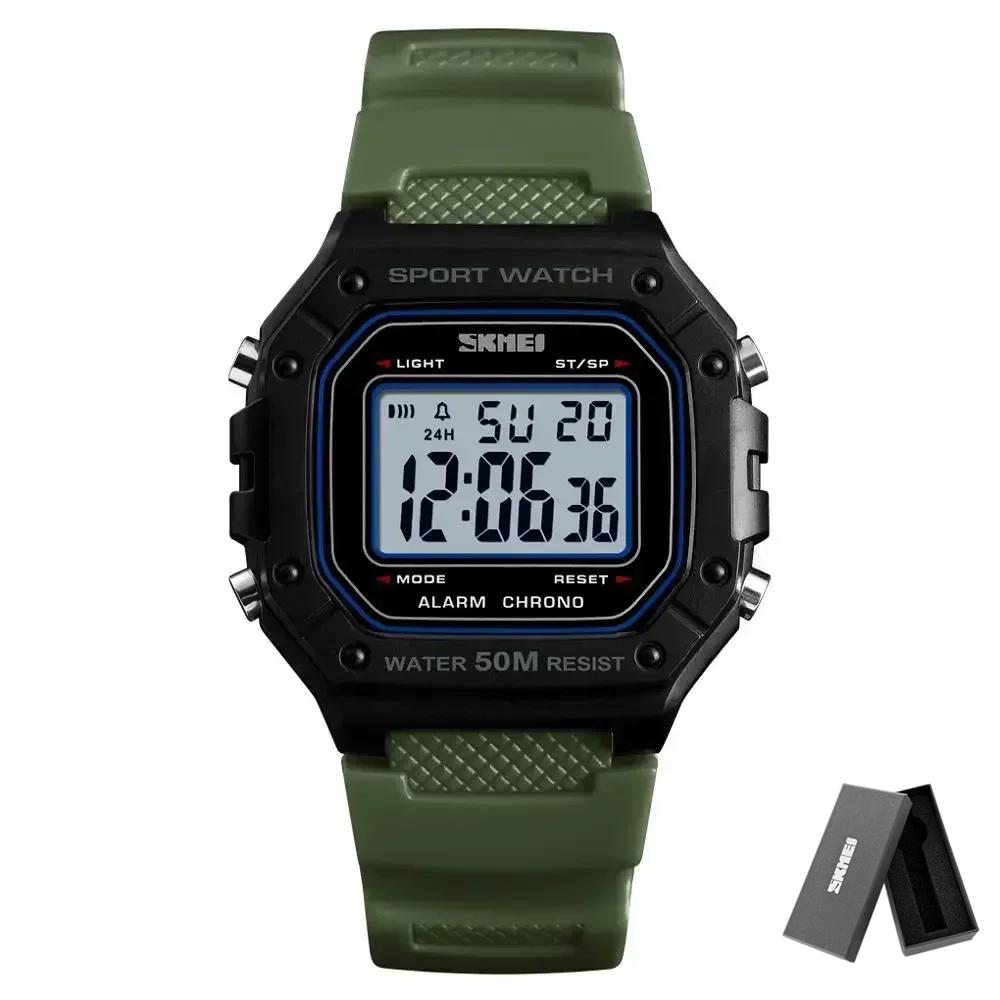 SKMEI 1496 Herrenuhr Outdoor Sportuhr Herren Digitale Uhren 5Bar Wasserdicht Wecker Mode Militärische Herren Digitaluhr