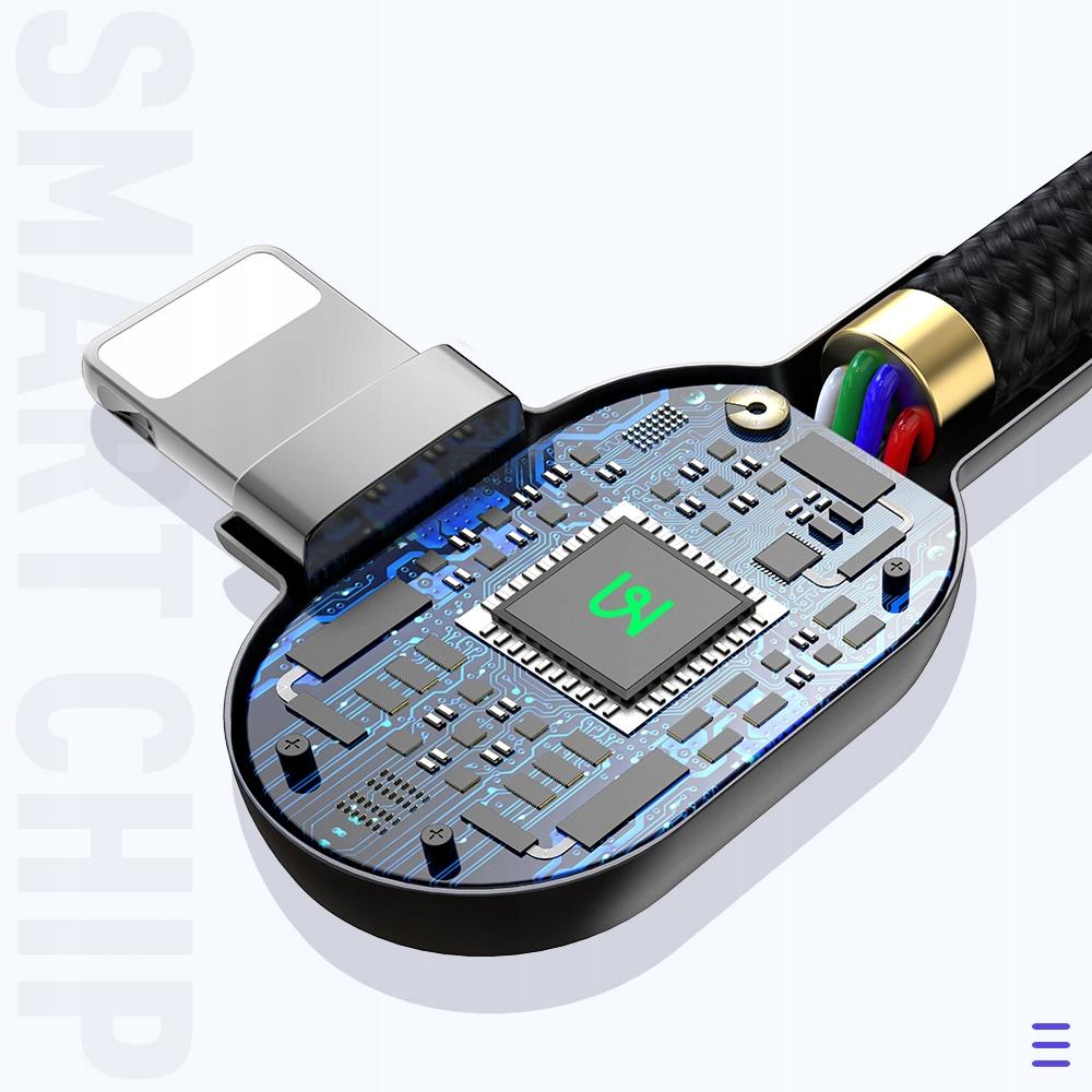 Mcdodo 90° Angle Cable Usb-C Lightning Reversible For Iphone 13 14 Led 1M